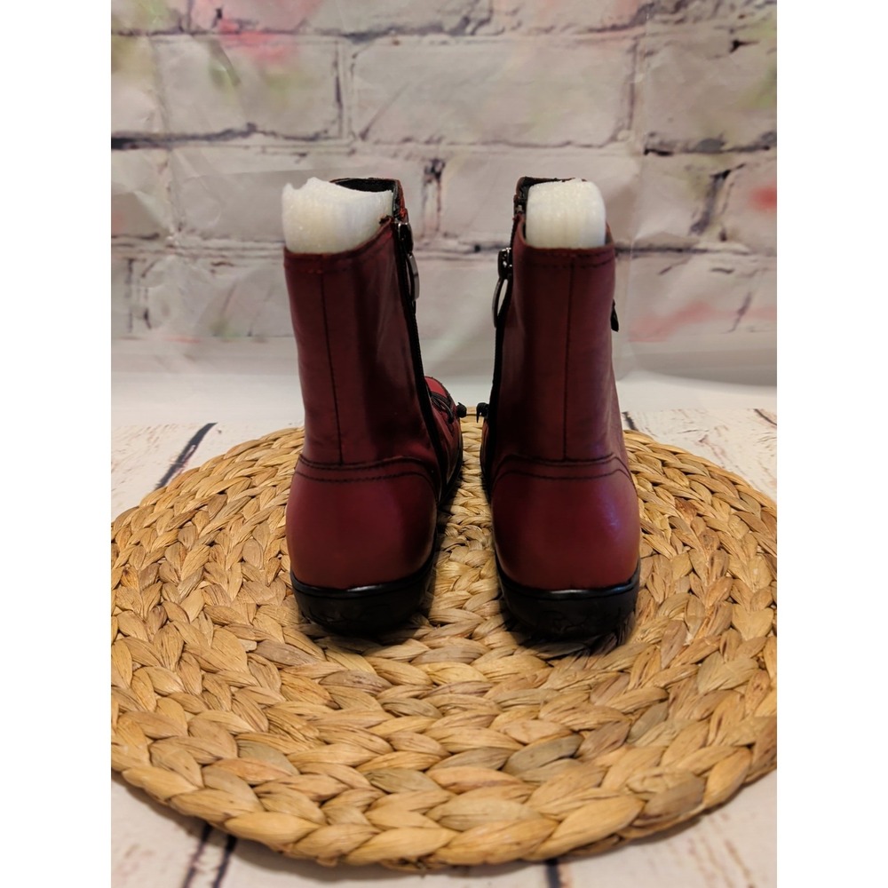 Bernie Mev Burgundy Webber Boots Sz: EU 38/US 7 - Picture 4 of 7